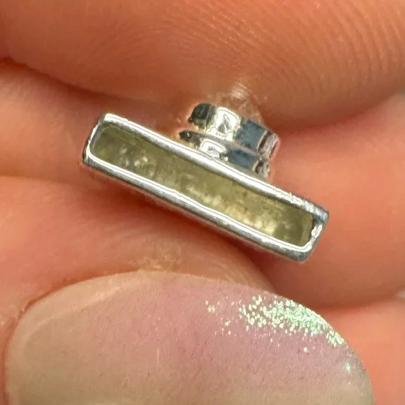 Vintage Sterling Silver .925 Charm Pendant Camera with Cubic Zirconia - Picture 3 of 5